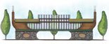 Elevation of the proposed Monorail Station at Eco-Park, Milton Keynes