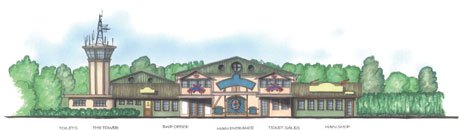 Elevation of the proposed Burtonwood Heritage Attraction, Warrington
