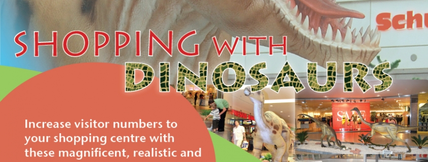 Retailtainment shopping with dinosaurs